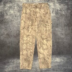 Hollister Loose Fit Carpenter Double Knee Pants Mens 28x30 Tan Camo Utility‎